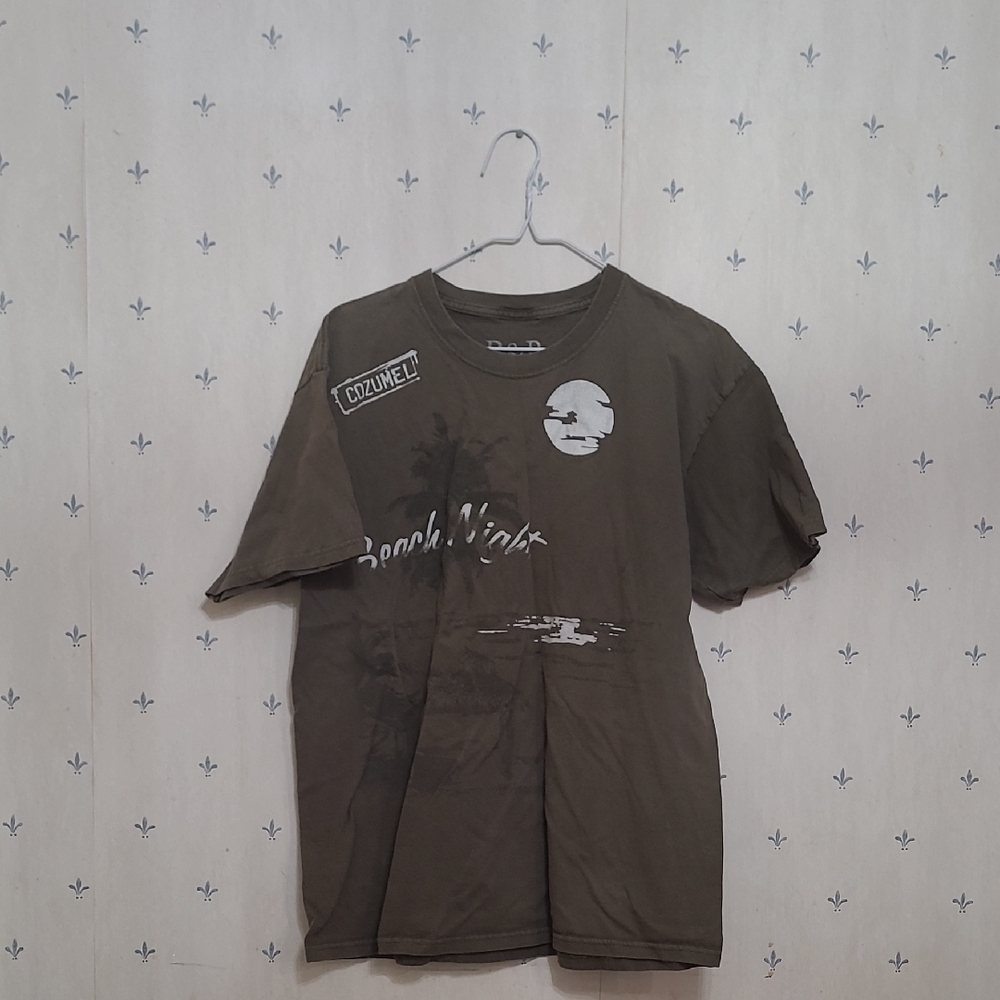Olive Graphic Tee for Men